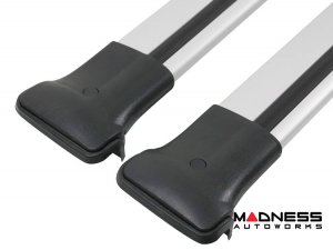 Jeep Renegade Roof Rack Cross Bars - for models w/ factory roof rails - Silver (2015-2024)